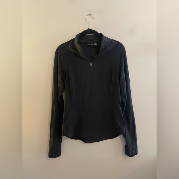 Athleta Tops - Athleta Black Quarter zip Pull Over